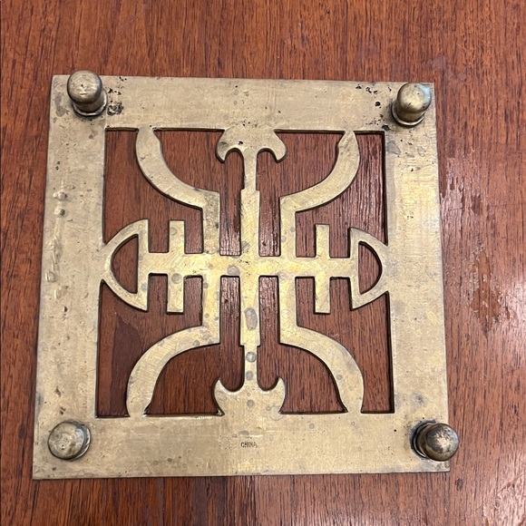 Solid Brass Trivet - Picture 3 of 4